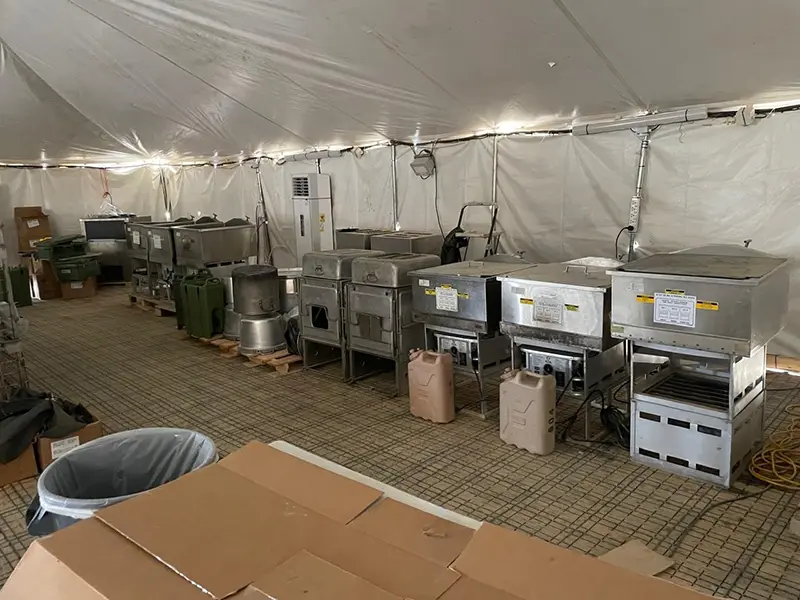 Portable kitchen setup